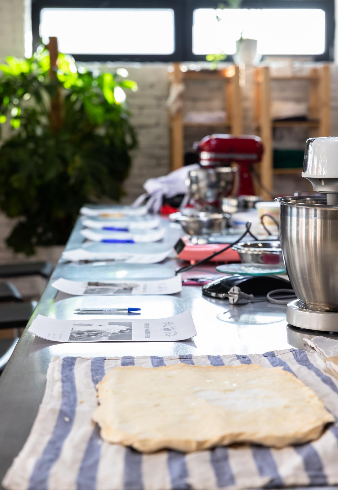 Private kitchen setup for corporate workshop