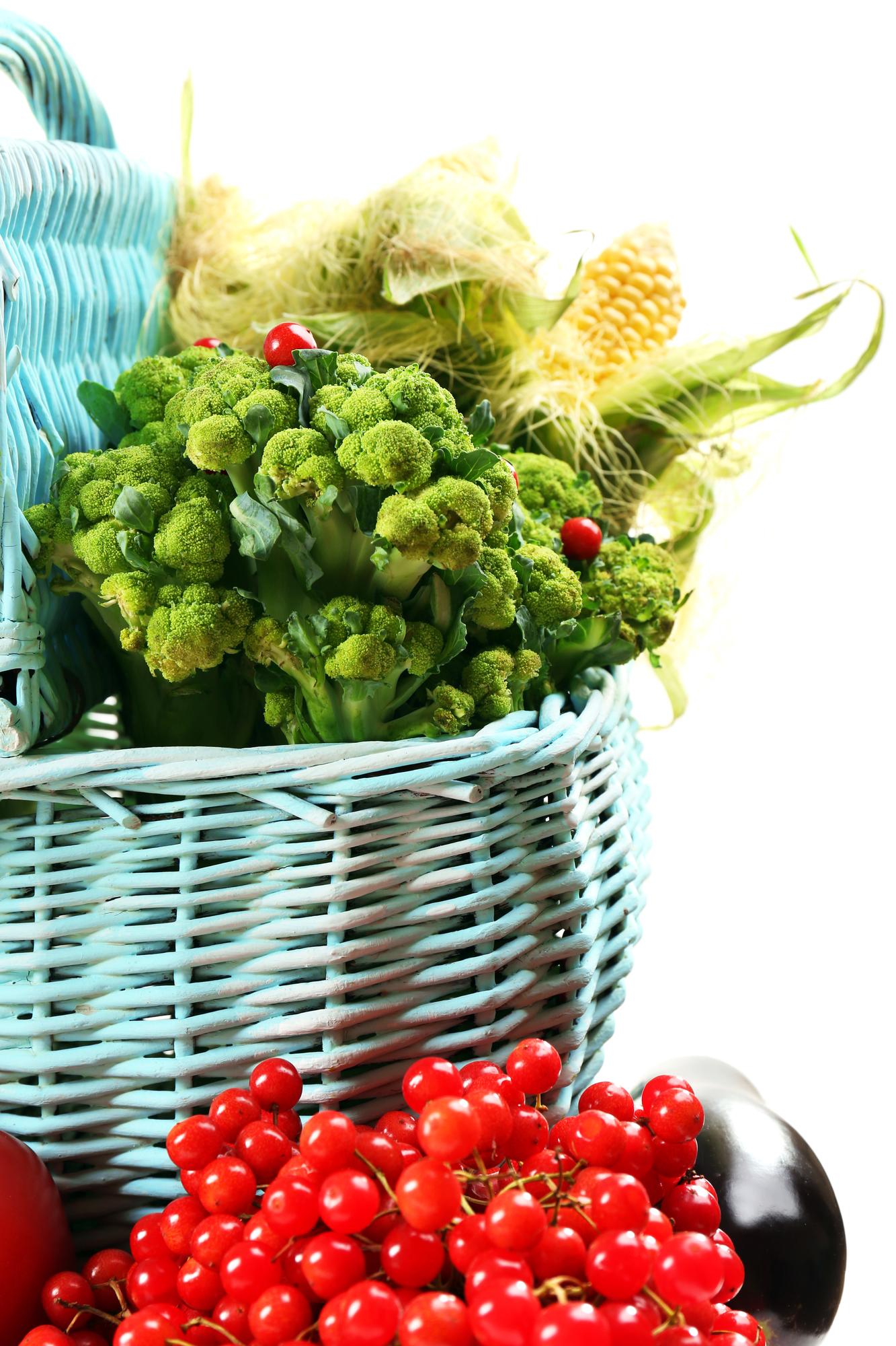 Local market produce arranged for workshop